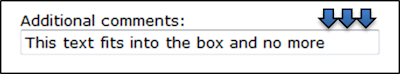 Image: Comment boxes should be big enough